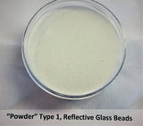Reflective "Powder" Glass Beads Mil Spec 11