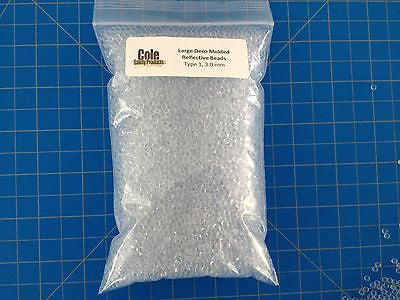 Deco Molded Large Reflective Glass Beads One pound mm